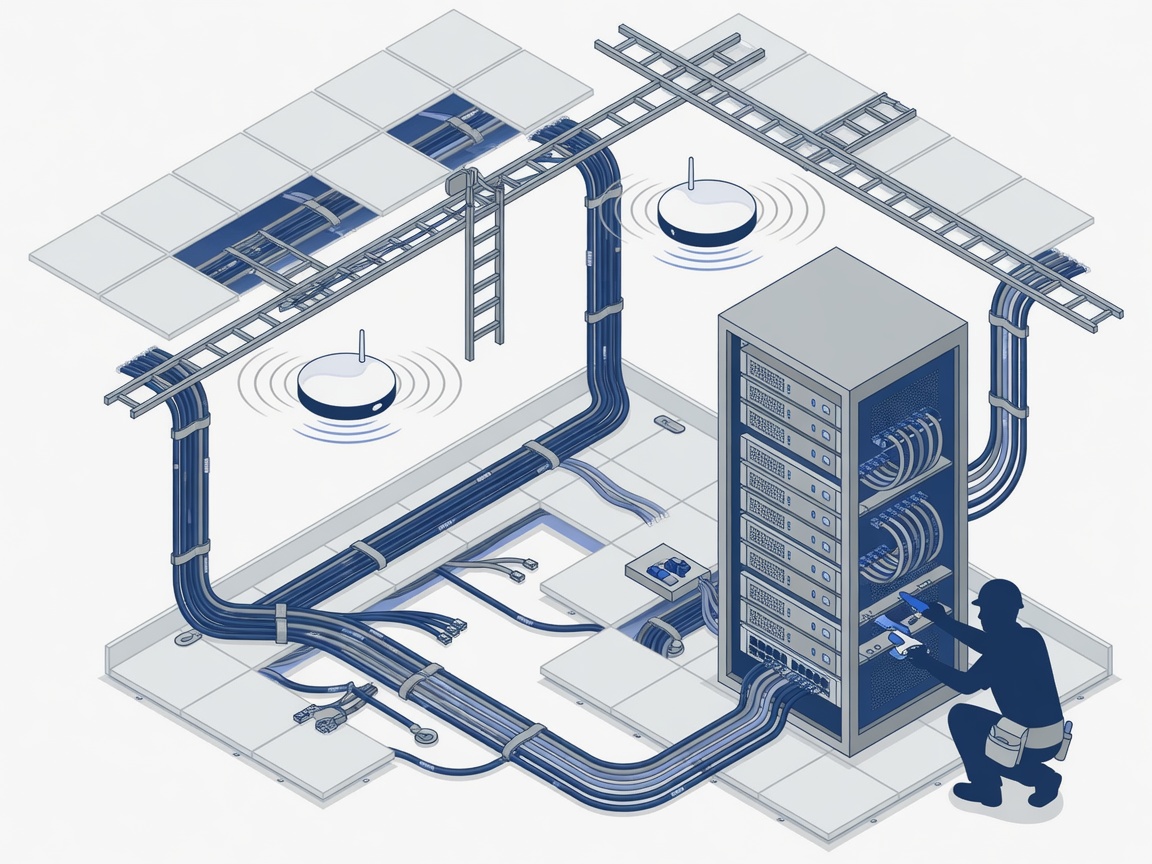 Project and cabling illustration
